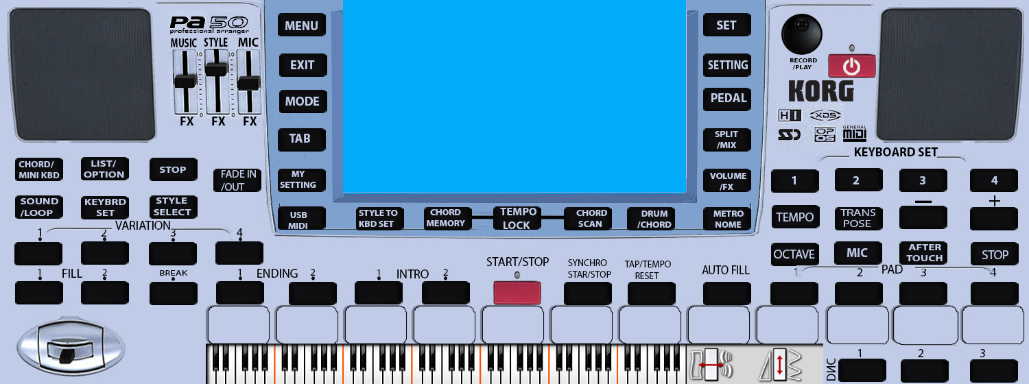 SKIN KORG PA50 BY DIMAZ 4